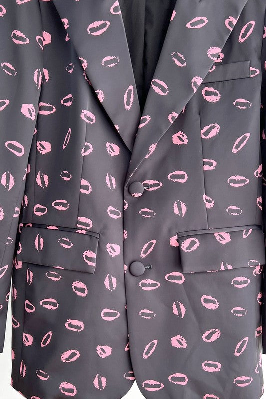 Blazer Print de Bocas