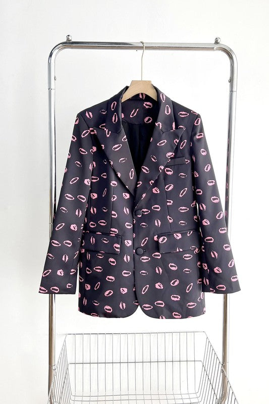 Blazer Print de Bocas