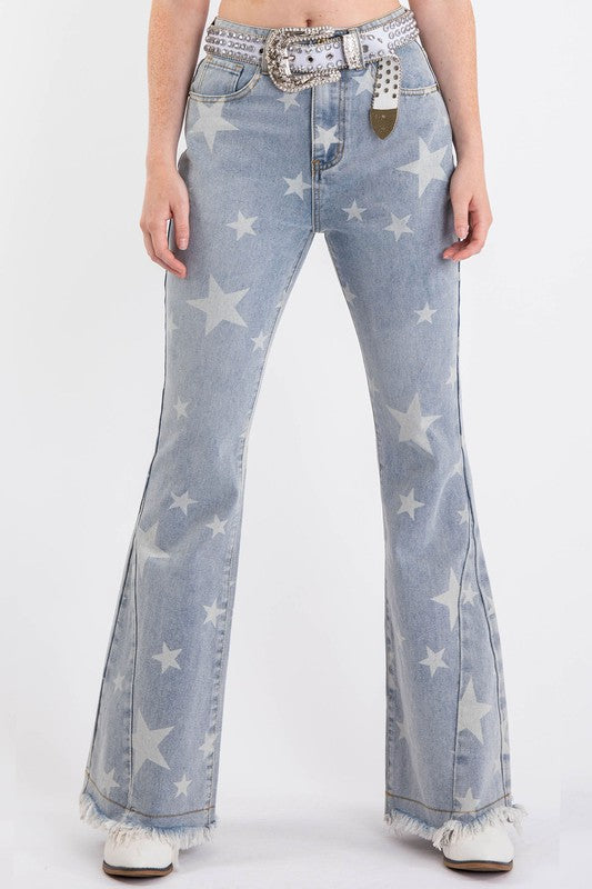 Pantalones Flare Estrellas