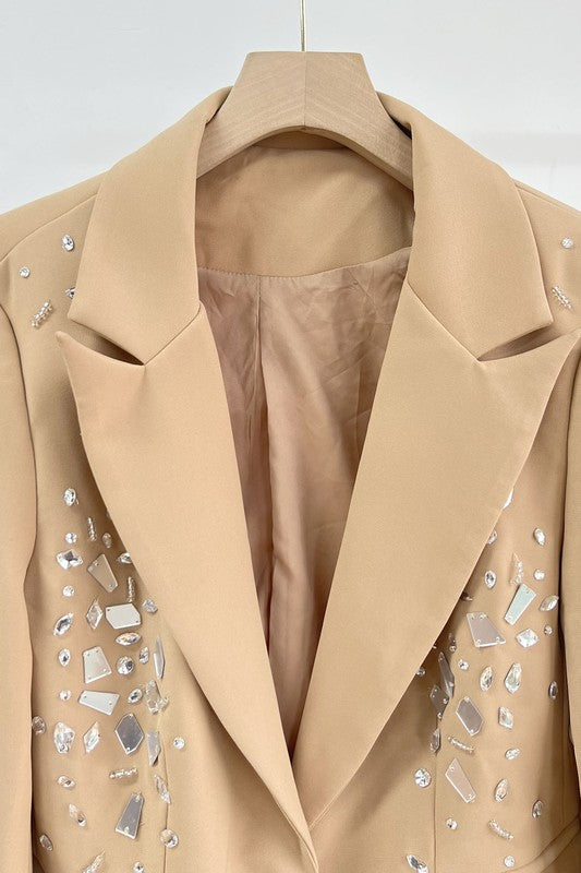 Blazer Con Aplicaciones De Pedrería