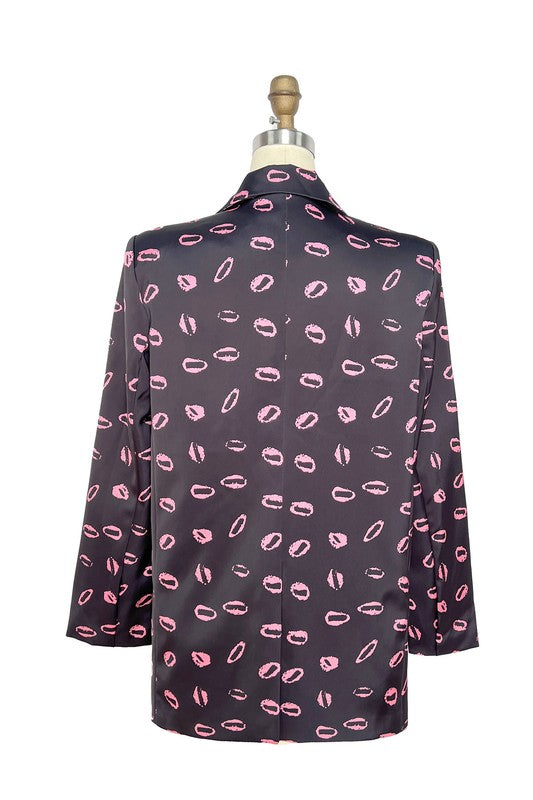 Blazer Print de Bocas