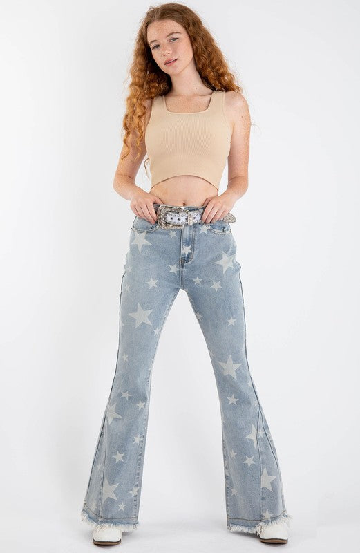 Pantalones Flare Estrellas