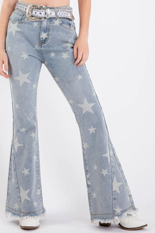 Pantalones Flare Estrellas