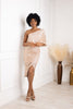 Midi sequins off the shoulder dress