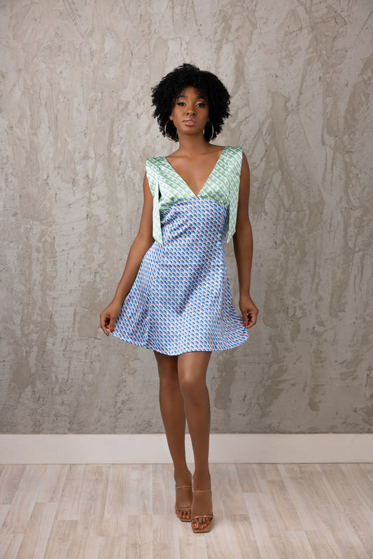 Mini multicolor dress