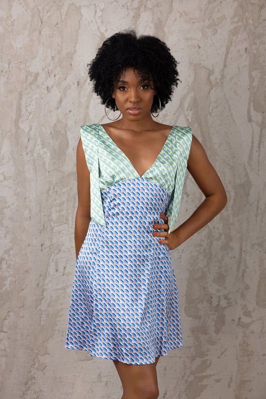 Mini multicolor dress