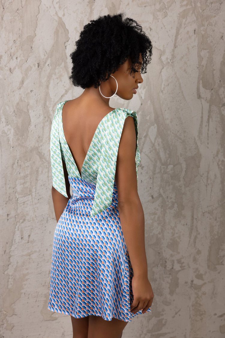 Mini multicolor dress